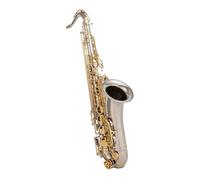 Beginner saxophone Professional Musical Instruments Tenor Saxophone Bb Tone Nickel Plated Tube Gold Key Sax With Case And Accessories(A)