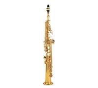 Beginner saxophone Professional Performance Brass Straight Soprano Saxophone Bb B Flat Saxophone Woodwind Instrument Carve Pattern(A)