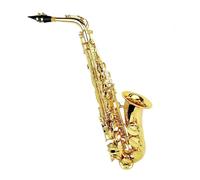 Beginner saxophone Saxophone Eb Alto Saxophone Golden For Beginners Adults With Cloth Reed Strap Glove Accessories(B)