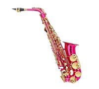 Beginner saxophone Saxophone Eb Alto Saxophone Rose Red For Beginners Adults Sax With Cloth Reed Strap Sax Parts & Accessories