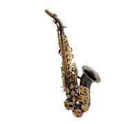 Beginner saxophone Saxophone Instrument B Flat Beginner Small Curved Tube Saxophone High Pitch Black Nickel Bright Nickel Saxophone