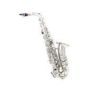 Beginner saxophone Silver Eb Alto Saxophone Performance Practice Brass Instrument Saxophone With Box Cloth Brush Reed Accessories