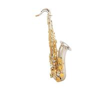 Beginner saxophone Silver Plated Body Key Of Bb Tenor Saxophone Professional Musical Instrument With Case Accessories(A)