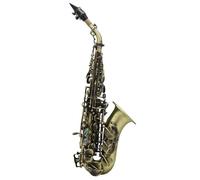 Beginner saxophone Soprano Saxophone Bb Flat Beginner Saxe Complete Set With Case Strap Reed Professional Practice Performance(B)