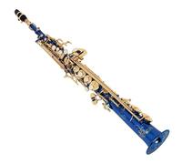 Beginner saxophone Soprano Saxophone Brass Body B Flat Straight Sax Professional Instrument With Case Parts & Accessories(C)