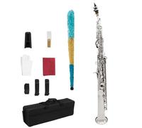 Beginner saxophone Soprano Saxophone Brass Body B Flat Straight Sax Professional Instrument With Case Parts & Accessories(J)