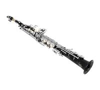 Beginner saxophone Soprano Saxophone Brass Body B Flat Straight Sax Professional Instrument With Case Parts & Accessories(B)