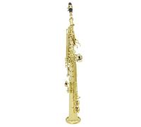 Beginner saxophone Soprano Saxophone Golden Bb Flat Brass Straight Sax Woodwind Instrument With Case Cloth Gloves Parts