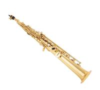 Beginner saxophone Soprano Saxophone Silvering Gold Key With Case Sax Soprano Ligature Reeds Neck Musical Instrument For Music Lovers(A)