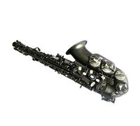 Beginner saxophone Suzuki Eb Alto Saxophone Matte Black Nickel Plated Carved Surface E Flat Instrument Sax With Case