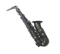 Beginner saxophone Suzuki Eb Alto Saxophone Unique Matte Black Nickel Plated Carved Surface E Flat Instrument Sax With Case