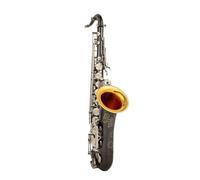 Beginner saxophone Tenor Saxophone Bb Tone Black Nickel Silver Key Sax With Case Packaging And Instrument Accessories(A)
