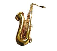 Beginner saxophone Tenor Saxophone Bb Tuned Gold Brass Engraved Pattern Beginners And Professionals Instrument With Case Accessories(Cloth box)