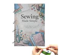 Beginner Sewing Guide, Instruction Pattern Book Set, Illustrated Manual with Clear Instructions, Sewing Learning Books Kit, Craft Skill Guide with Simple Designs, Home Learning Book for Family