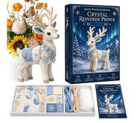 Beginner Sewing Kit | Pre-Cut Cute Reindeer Beginner-Friendly DIY | Funny DIY Animal Decorations | for Teens Kids Adults Holiday Party Shelf Desk Office Art Class
