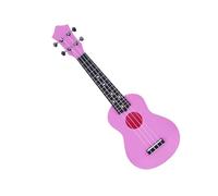 Beginner Small Guitar Ukulele Musical Instrument 21-inch Acoustic 4 Strings Plastic Ukulele Ukulele Starter Kit (Color : Pink)
