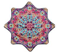 Beginner Spinning Cloth, 24 In Spinning Dance Handkerchief, Flow Star Spinning Cloth Sided Print Fingertip Rotating Juggling Vibrant Patterns For Party A
