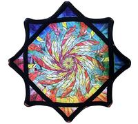 Beginner Spinning Cloth, 24 In Spinning Dance Handkerchief, Flow Star Spinning Cloth Sided Print Fingertip Rotating Juggling Vibrant Patterns For Party C