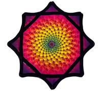 Beginner Spinning Cloth, 24-Inch Fingertip Juggling & Flow Toy for Beginners, Double-Sided Vibrant Print Rotating Cloth for Parties, Dance, Circus Training & Skill Practice C