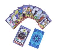 Beginner Tarot Deck, 78 Piece Divination Card Set, Illustrated Meaning Guide, Funny Insight Oracle Cards, Portable Spiritual Game Kit, for Personal Growth Reflection Meditation Entertainment