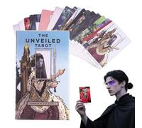Beginner Tarot Deck, Pocket Oracle Cards, Positive Reading Tool, Reliable Affirmation Adventure Exploration Companion, Practical Spiritual Guidance Learning Set, Divination Supply for Women, Men, 130g