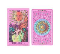Beginner Tarot Deck, Portable Card Set, 78 Cardx Tarot Pack with Versatile, Leisure Spiritual Cardx, Deck with Artistic Design, Card Game Accessory for Travel and Home