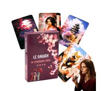 Beginner Tarot Deck - Portable Oracle Cards, English Divination Guide with Detailed Interpretations, Compact Reading Kit with Travel Case, Meditation Tool for Daily Self Reflection Personal Growth