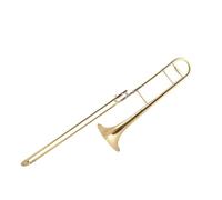 Beginner Trombone Alto B Flat Slide Trombone Gold Lacquered Musical Instrument