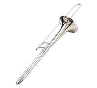 Beginner Trombone Bb Alto Trombone Gold Silver Finishes Professional Beginner Practice Instrument(Silver)