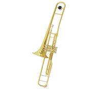 Beginner Trombone Musical Instrument Trombone Key Of C Gold Lacquered Brass Three Design Slide Ideal For Stage Performance