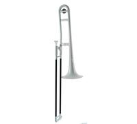 Beginner Trombone Plastic Brass Instrument Tenor Trombone Key Of Bb Suitable For Beginners Exams And Performance White