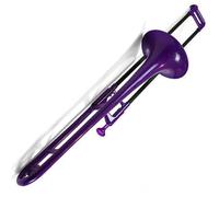 Beginner Trombone Plastic Brass Instrument Tenor Trombone Key Of Bb Suitable For Beginners Exams And Performance Purple