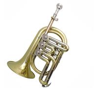 Beginner Trumpet Bb Rotary Cornet Musical Instruments Yellow Brass Cornet Trumpet Beginner Stainless Steel Trumpet With Rich Tone