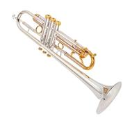 Beginner Trumpet Bb Trumpet Instruments Golden Silver Plated Brass Bb Professional Musical Instrument Rich Sound