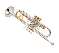 Beginner Trumpet Bb Trumpet Instruments Surface Golden Silver Plated Brass Professional Musical Instrument