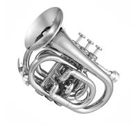 Beginner Trumpet Bb Trumpet Mini Pocket Trumpet Carry Bag Gloves Brass Instrument Professional Pocket Trumpet For Beginners