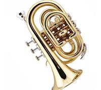 Beginner Trumpet Portable Trumpet B Flat Pocket Cornet Brass Instrument Brass Professional Trumpet Beginner