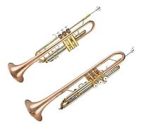 Beginner Trumpet Professional B-flat Tenor Trumpet White Copper With Monel Pistons Reinforced Double Support