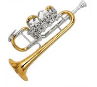 Beginner Trumpet Professional Cupronickel Tuning Pipe Gold Lacquer Rotary Trumpet Bb Stainless Steel Beginners