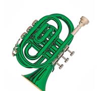 Beginner Trumpet Tone Bb Pocket Trumpet Brass Stainless Steel Professional Pocket Trumpet Musical Instrument