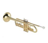 Beginner Trumpet Trumpet Bb Flat Brass Gold-painted Exquisite Durable Musical Copper Tube Instrument Gloves Strap Case