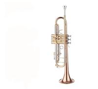 Beginner trumpet Trumpet Instrument In B Flat Brass Nickel Plated For Beginners Special Performance Examination Professional Orchestra(Color:Phosphor copper)