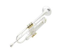 Beginner Trumpets Trumpet Phosphor Bronze LT199GS-97 B Flat Professional Trumpet Bell Top Musical Instruments Case Accessories(WHITE)