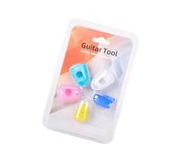 Beginner Ukulele Guitar Finger Covers Shock Absorbing Silicone Guards Multiple Sizes For Comfortable Chord Learning Light Weight Finger Sleeves