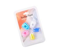 Beginner Ukulele Guitar Finger Covers Shock Absorbing Silicone Guards Multiple Sizes for Comfortable Chord Learning Elastic Guitar Finger Sleeves