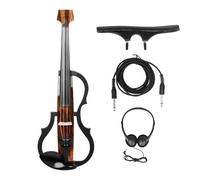 Beginner Violin 4/4 Headless Electric Violin Carbon Fiber Body String Instrument(6)