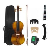 Beginner Violin 4/4 Violin Spruce Top Striped String Instrument(2)