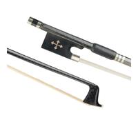 beginner violin bow Carbon Fiber Violin Bow For 4/4 With Ebony Frog And White Horsehair Fast Response Great Balance Straight