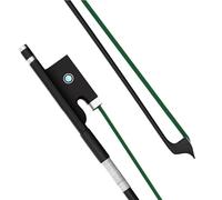 Beginner Violin Bows 3/4 size fiber violin bow Carbon colorful horsetail(Green)