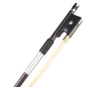 Beginner Violin Bows 4/4 size violin bow white braided carbon fiber Mongolian horsehair ebony bow rest lightweight and durable